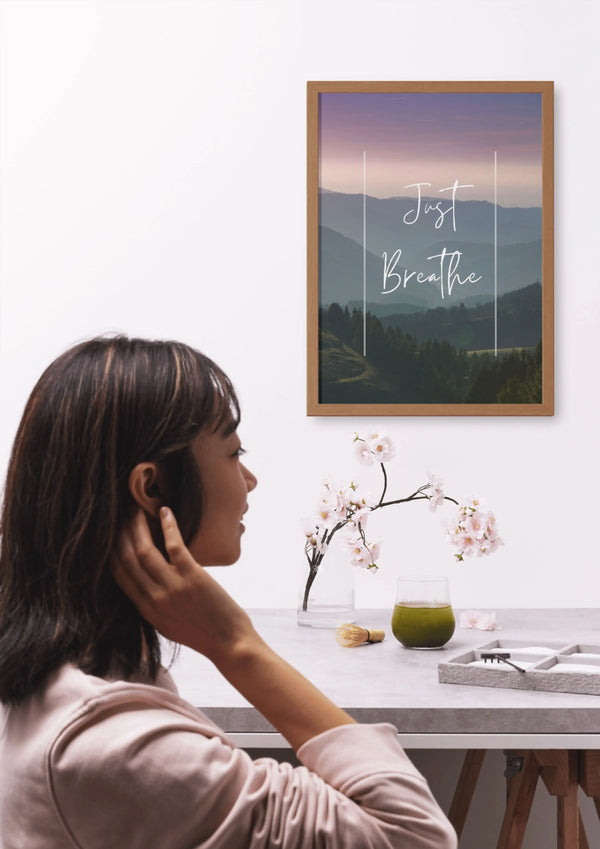 Just Breathe Poster Digital Download 