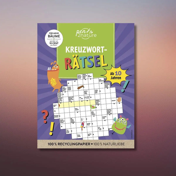 Kreuzworträtsel ab 10 Jahren. Knobeln und Rätseln für Kinder 