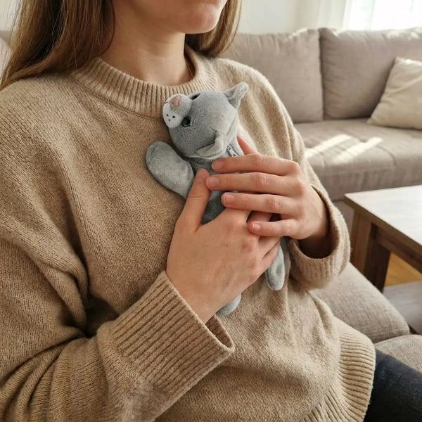 Kühlkompresse Plüschtier Motiv Katze 