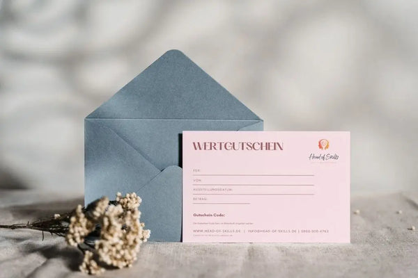 Wertgutschein Rosa & Florales Muster KARTEN FÜR DEN DRUCK 
